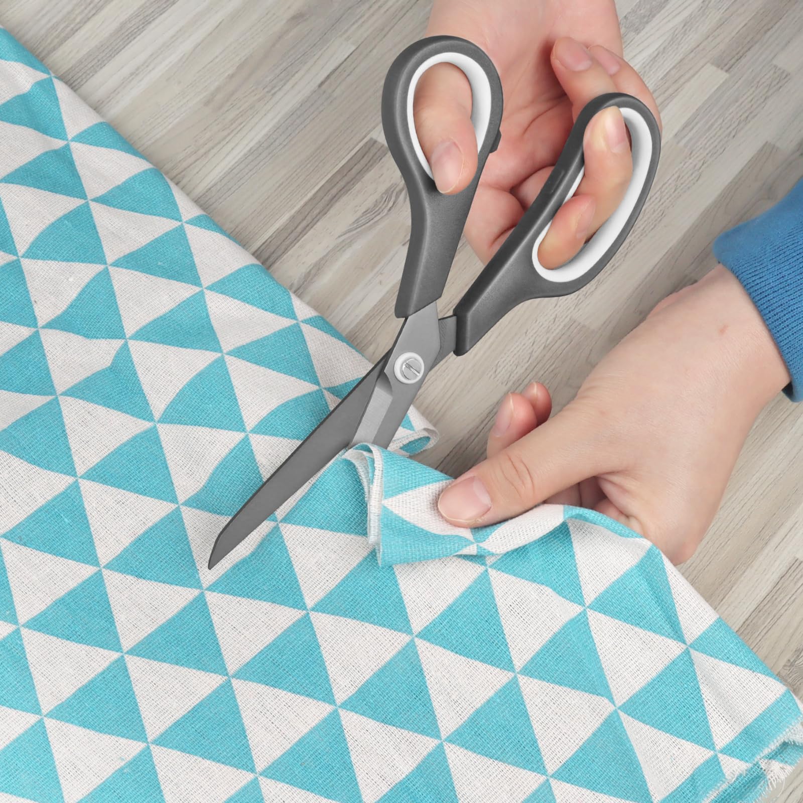 KUONIIY Scissors Ultra Sharp Titanium Coating Blades Soft Comfort-Grip Handles Multi-Purpose Scissors Set of 5 - 图片 5